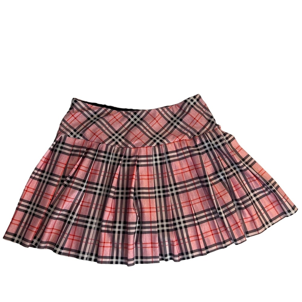 Pink Plaid Golf Skort